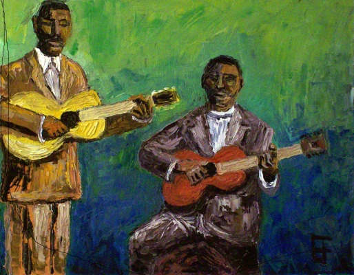 "Frank Stokes and Furry Lewis" by Allen Forrest